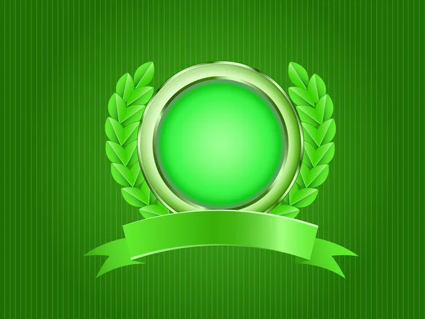 Laurel Emblem With Medal — Stock Photo, Image