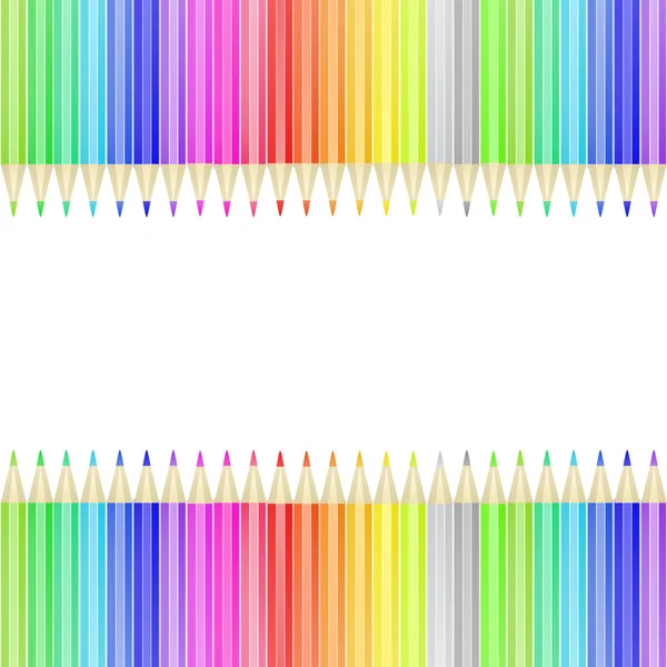 Tarjeta de lápiz colorido . — Vector de stock