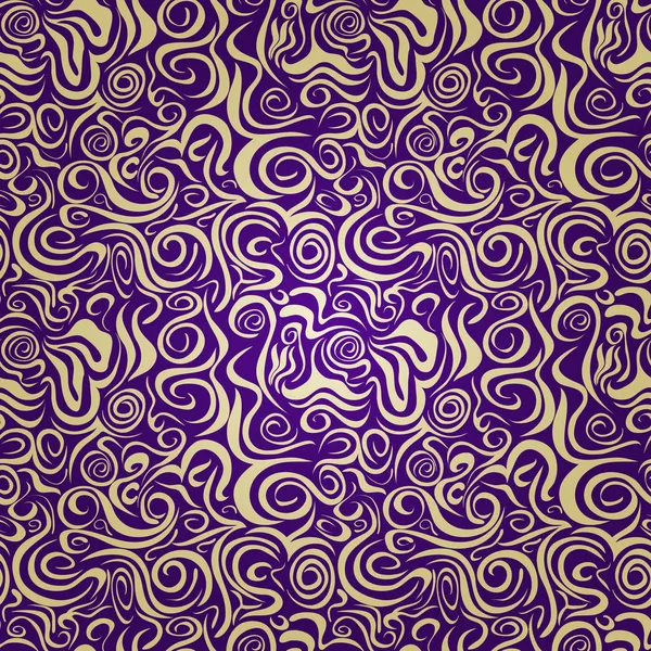 Vintage Swirl nahtloses Muster — Stockvektor