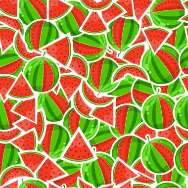 Watermelon seamless pattern clipart