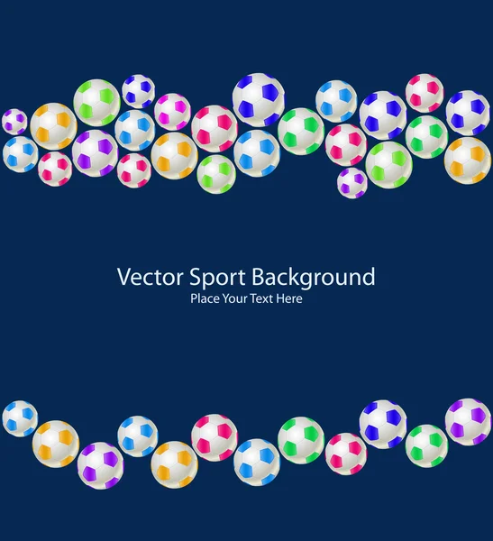Sport bollar seamless mönster — Stock vektor