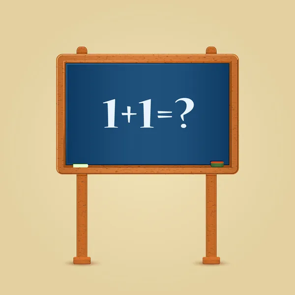 stock vector Blackboard with Simple Equation