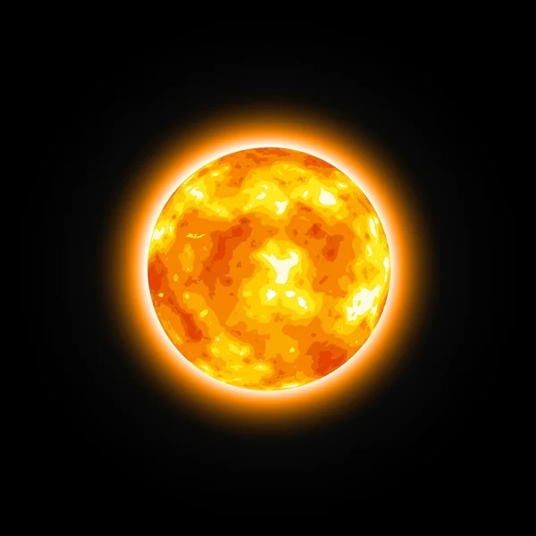 Estrella roja sol brillante — Archivo Imágenes Vectoriales
