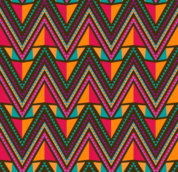 Abstrakte ethnische nahtlose geometrische Muster — Stockvektor
