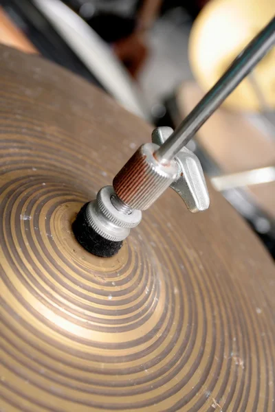 Crash cymbal of a drum set — Stock Photo, Image
