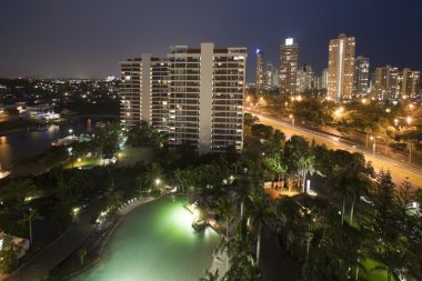 Gold Coast At Night clipart