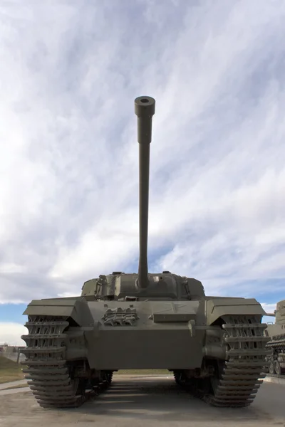 Exército tanque deserto — Fotografia de Stock