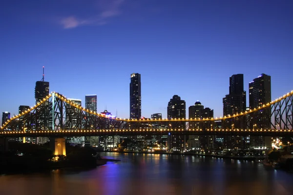 Brisbane nacht Australië — Stockfoto