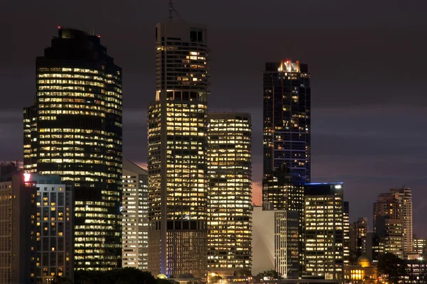 Office licht in brisbane, Australië — Stockfoto
