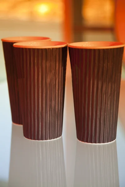Café de papel marrón taza —  Fotos de Stock