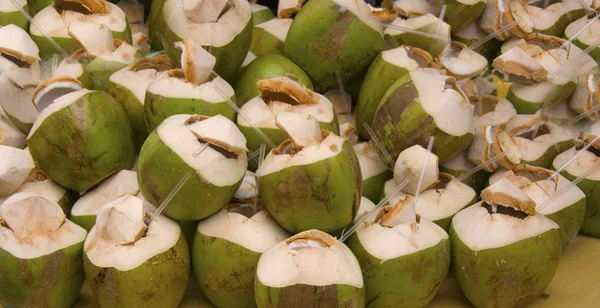 stock image Fresh coconuts for sale