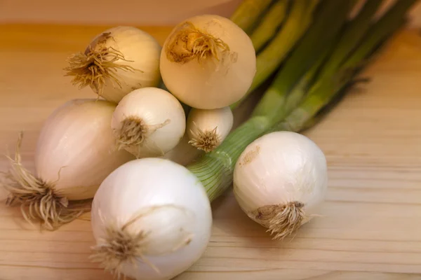 Fresh spring onions — Stock Photo, Image