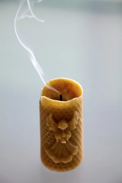 Άγγελος κερί καπνού — Φωτογραφία Αρχείου