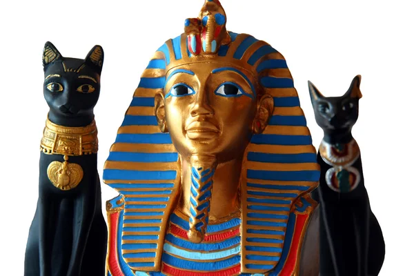 Миниатюрные египетские статуи — стоковое фото