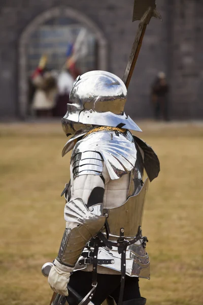 Средневековый рыцарь — стоковое фото