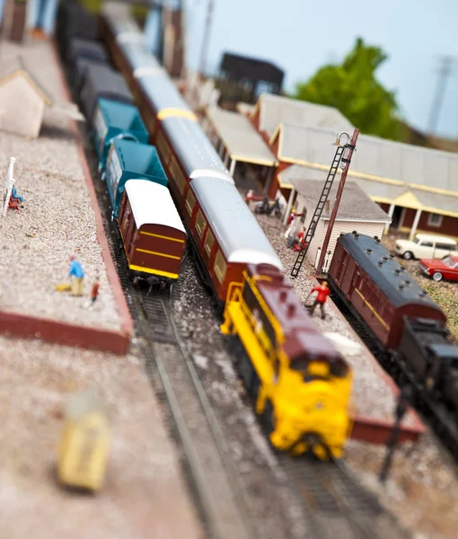 Моделі поїздів — стокове фото