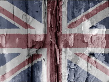 British grunge flag clipart