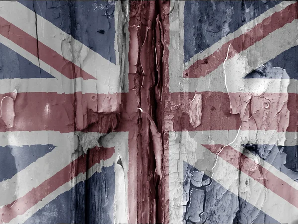 İngiliz grunge bayrağı — Stok fotoğraf