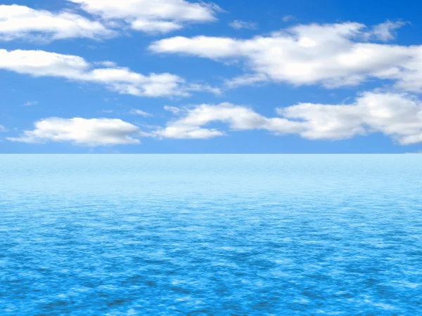 Cloud a vody pozadí — Stock fotografie