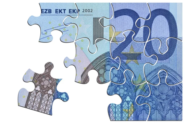 Euro break up — Stock Photo, Image