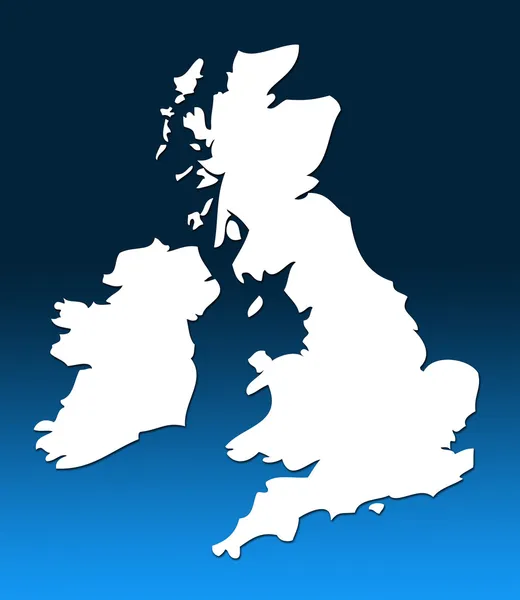 Reino Unido mapa — Fotografia de Stock