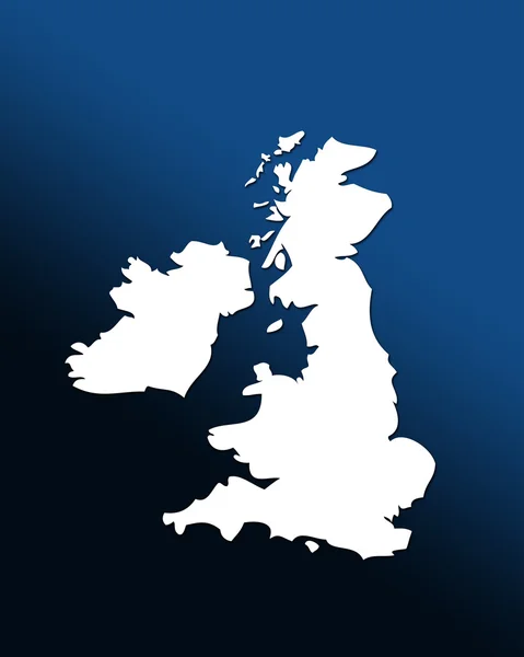 UK map shape — Stock Photo, Image
