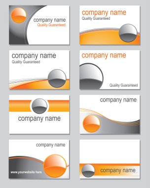 Business card designs clipart