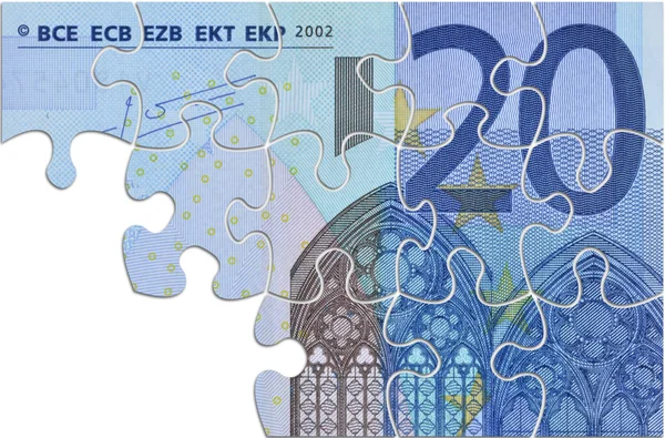 Euro break up — Stock Photo, Image
