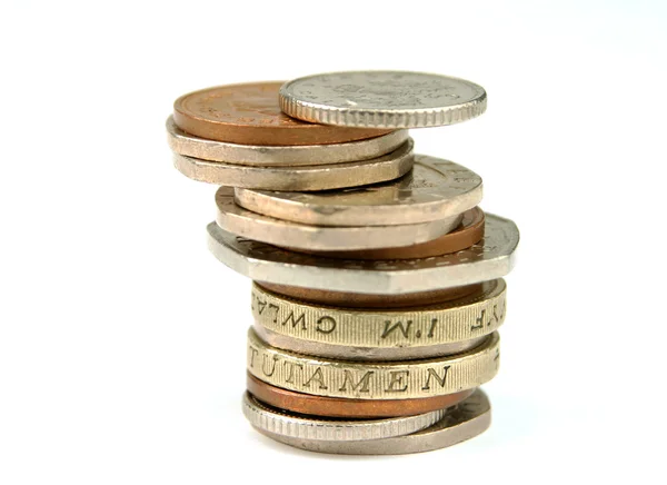 Monedas británicas — Foto de Stock