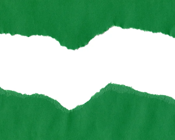 Πράσινο σκισμένο χαρτί — Φωτογραφία Αρχείου