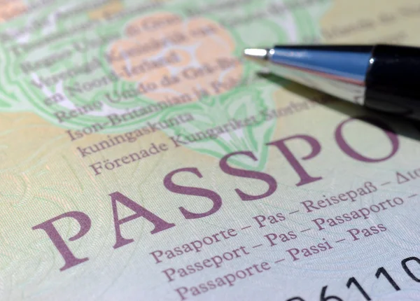 Паспорт гражданина Великобритании — стоковое фото