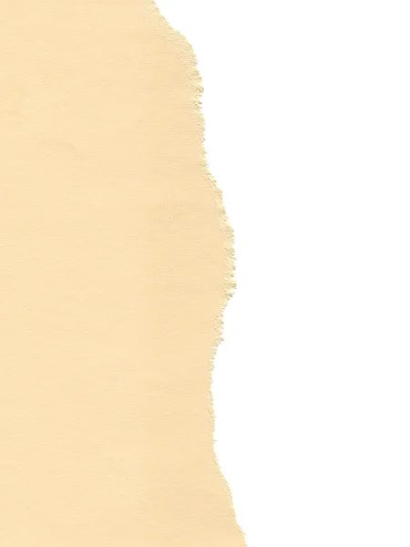 Crème gescheurd papier — Stockfoto