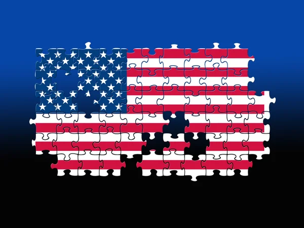 USA Jigsaw — стоковое фото