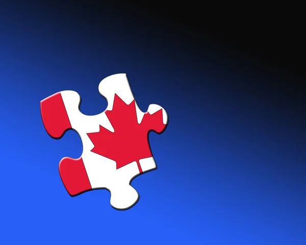 Kanadisches Puzzleteil — Stockfoto