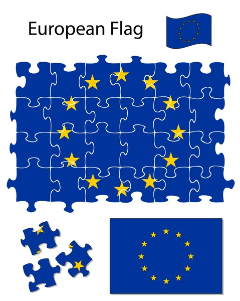 Avrupa Birliği bayrağı — Stok Vektör