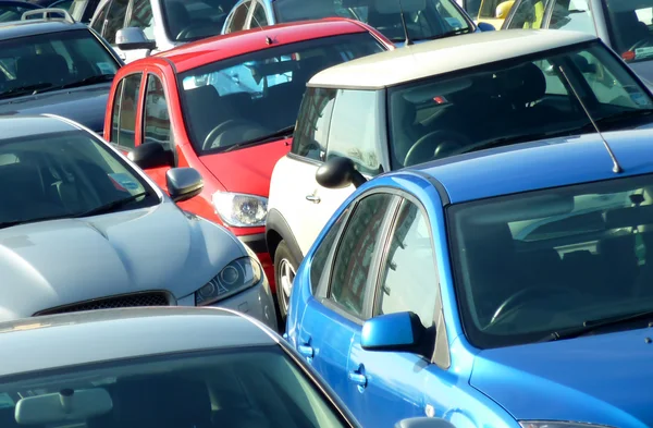 Crowded car park — Stock Photo, Image