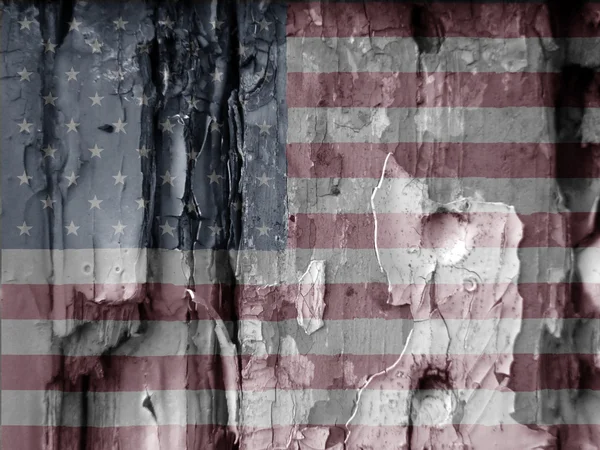 Bandera grunge americana —  Fotos de Stock