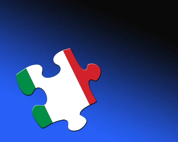 Italienska pussel bit — Stockfoto