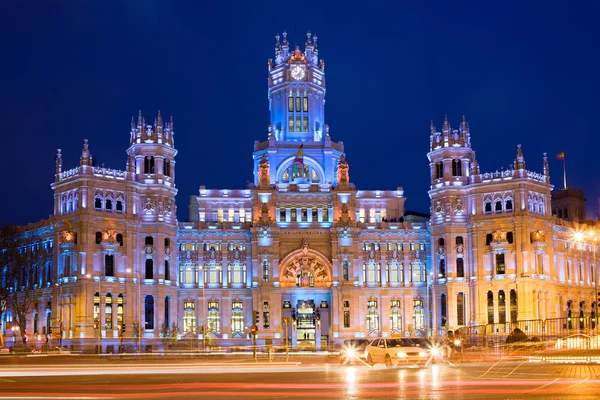 Palácio de Comunicaciones em Madrid Imagens Royalty-Free