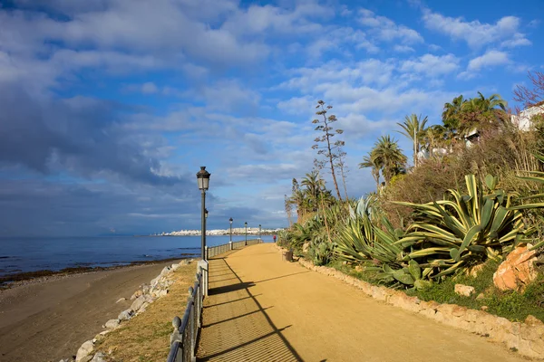 Marbella para Puerto Banus Promenade — Fotografia de Stock