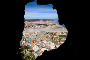 View from Inside of the Gibraltar Rock clipart