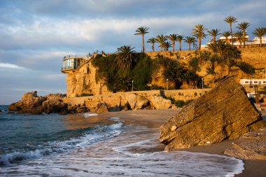 Sunrise at Balcon de Europa in Nerja clipart