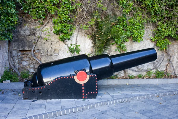Військово-морські гармати — стокове фото
