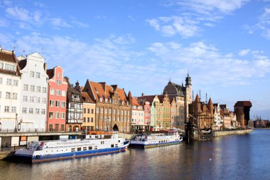 Gdansk Old Town in Poland clipart