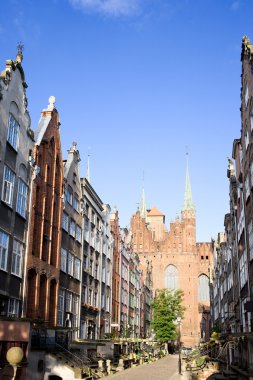 Mariacka Street in Gdansk clipart