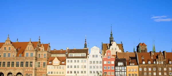 Staden gdansk panorama — Stockfoto