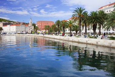 Waterfront Promenade in Split clipart