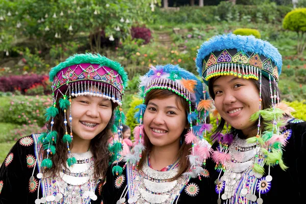 Chicas de la tribu Hmong Hill — Foto de Stock