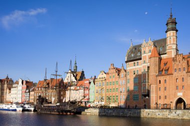 Gdansk Old Town in Poland clipart