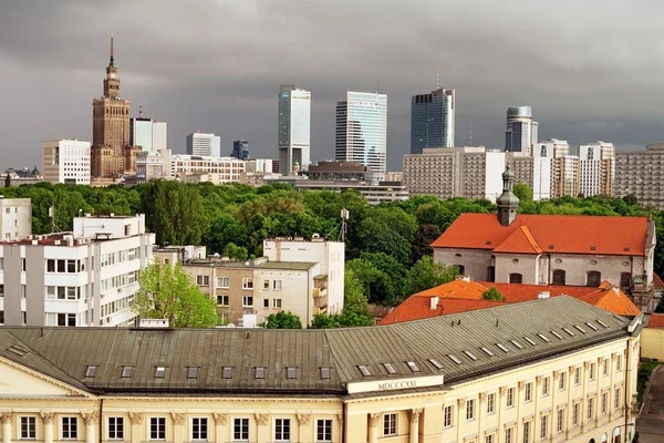 stock image City of Warsaw Skyline